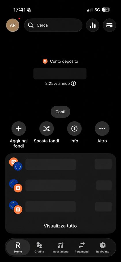 Conto deposito remunerato Revolut con tasso annuo