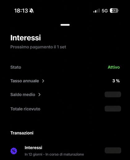 Interessi sulla liquidità nell'app Trade Republic